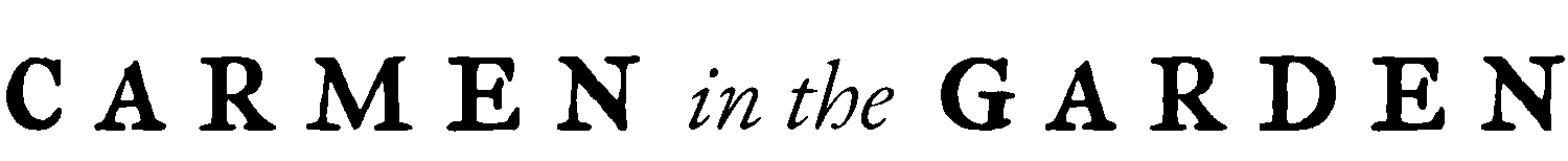 Carmen in the Garden logo