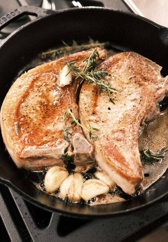 The Best Butter-Basted Pork Chops