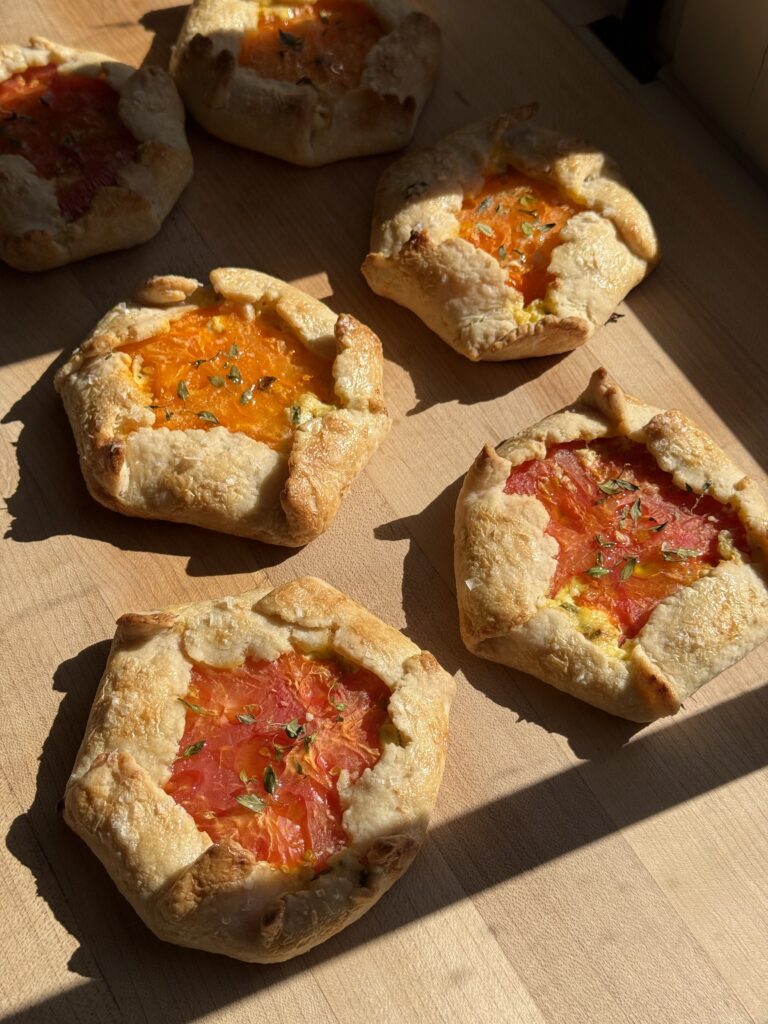 Mini Heirloom Tomato Galettes