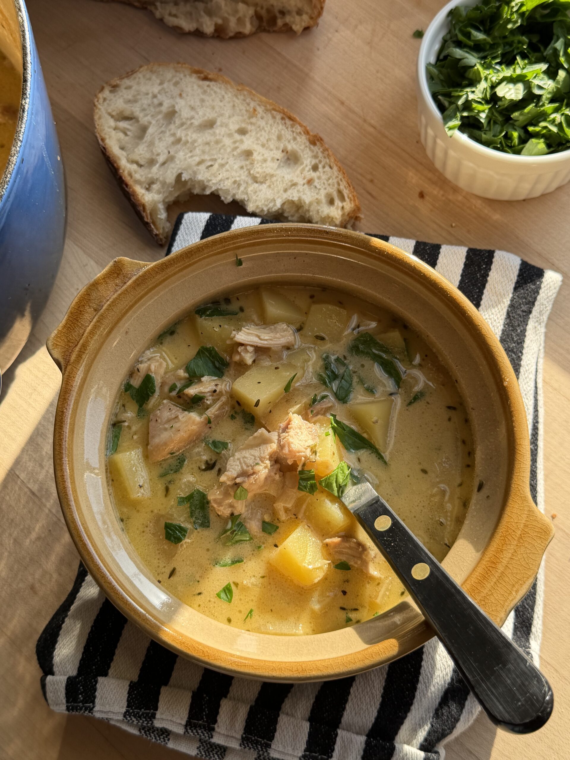 Chicken Soup Au Poivre